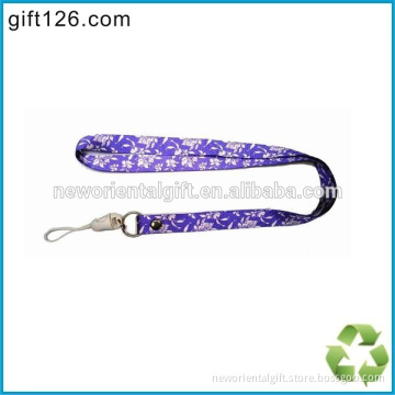 Jacquard weave purple lanyards